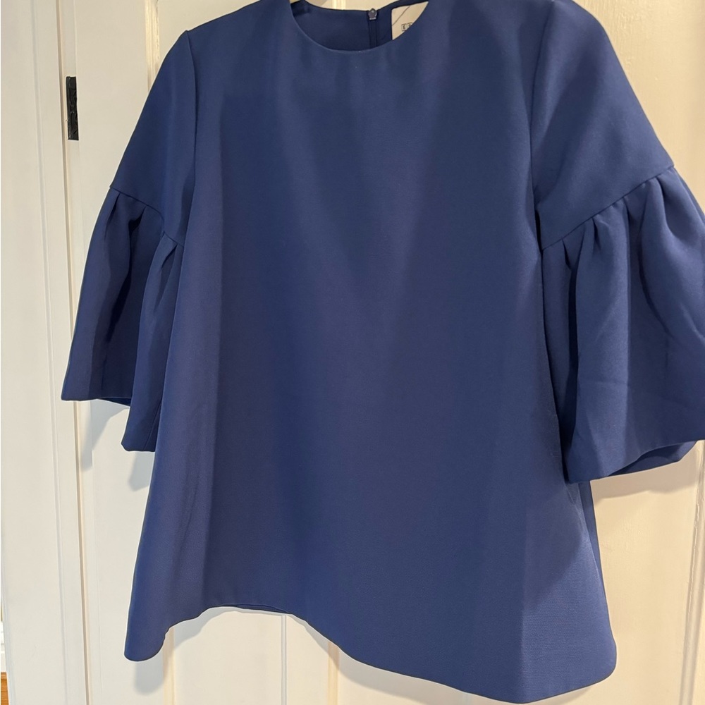 TUCKERNUCK EDIT Anderson Bell Sleeve Swing Top Navy Size S